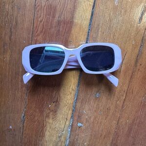 Pink Square Sunglasses